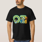 wizard Oz-tekens en tekstletters T-shirt (Voorkant)