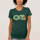 wizard Oz-tekens en tekstletters T-shirt (Voorkant)