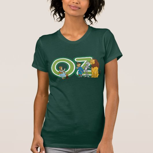 wizard Oz-tekens en tekstletters T-shirt (Voorkant)