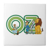  wizard Oz-tekens en tekstletters Tegeltje (Voorkant)