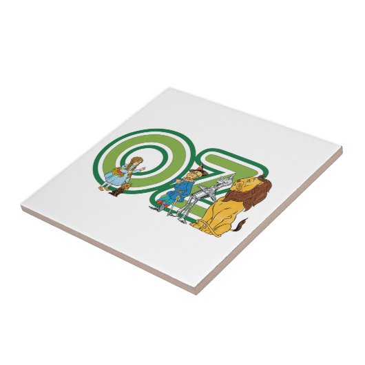  wizard Oz-tekens en tekstletters Tegeltje (Zijkant)