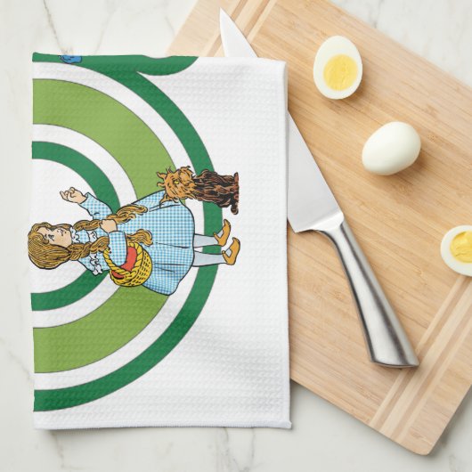 wizard Oz-tekens en tekstletters Theedoek (Quarter Fold)