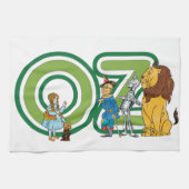 wizard Oz-tekens en tekstletters Theedoek (Horizontaal)