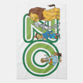 wizard Oz-tekens en tekstletters Theedoek (Verticaal)
