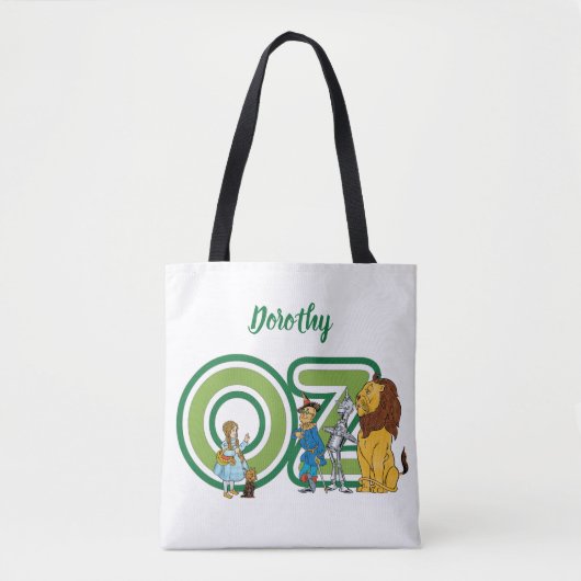  wizard Oz-tekens en tekstletters Tote Bag (Voorkant)