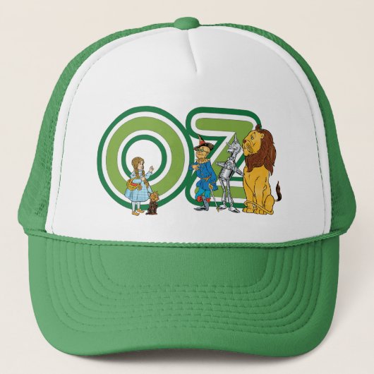  wizard Oz-tekens en tekstletters Trucker Pet (Voorkant)