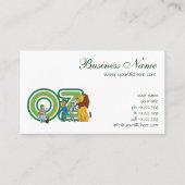 wizard Oz-tekens en tekstletters Visitekaartje (Voorkant)