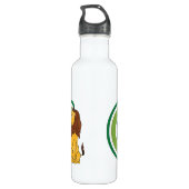 wizard Oz-tekens en tekstletters Waterfles (Achterkant)