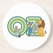  wizard Oz-tekens en tekstletters Zandsteen Onderzetter (Voorkant)