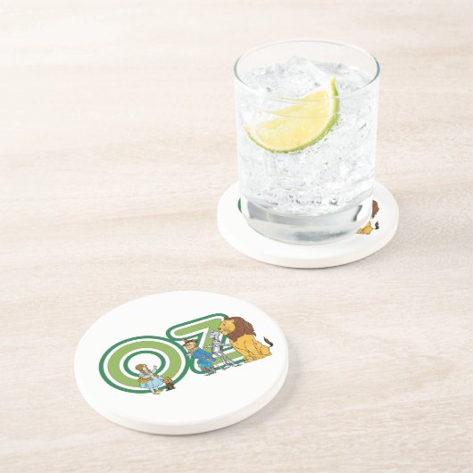  wizard Oz-tekens en tekstletters Zandsteen Onderzetter (Zijkant)