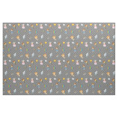 Wizard Oz-tekens op zwart/wit gecheckt Stof (Fat Quarter)