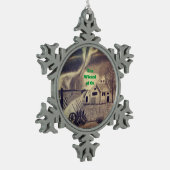 WIZARD OZ TORNADO Snowflake Framed Ornament (Links)