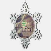 WIZARD OZ TORNADO Snowflake Framed Ornament (Rechts)