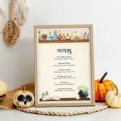 Wizard Party Cocktail Menu Kaart Poster