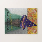 Wizard Pet Foto toevoegen Halloween puzzels (Horizontaal)