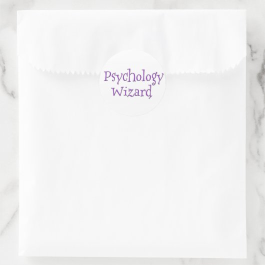 Wizard Psychologie Ronde Sticker (Tas)