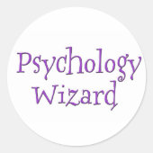 Wizard Psychologie Ronde Sticker (Voorkant)