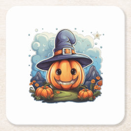 Wizard pumpkin  kartonnen onderzetters