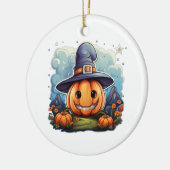 Wizard pumpkin  keramisch ornament (Links)