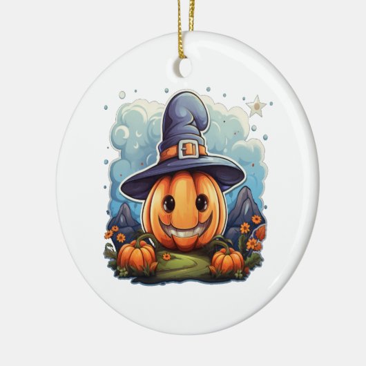 Wizard pumpkin  keramisch ornament (Links)