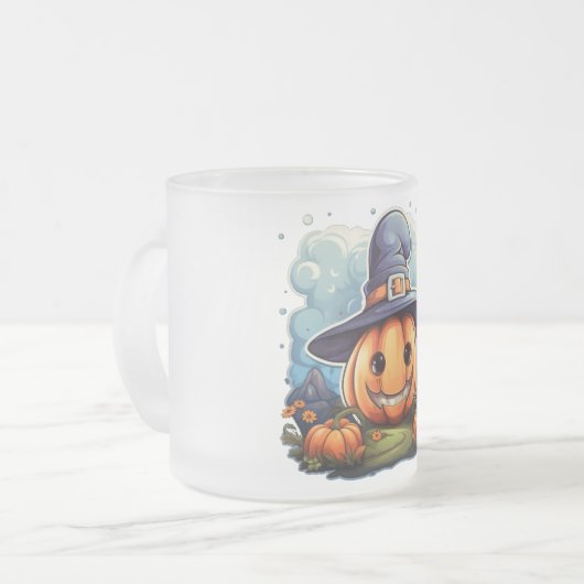 Wizard pumpkin matglas koffiemok (Voorkant links)