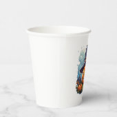 Wizard pumpkin  papieren bekers (Rechts)