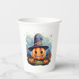 Wizard pumpkin  papieren bekers