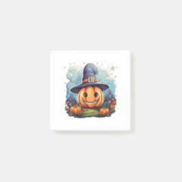 Wizard pumpkin  post-it® notes