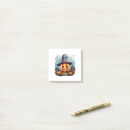 Wizard pumpkin  post-it® notes (Op bureau)