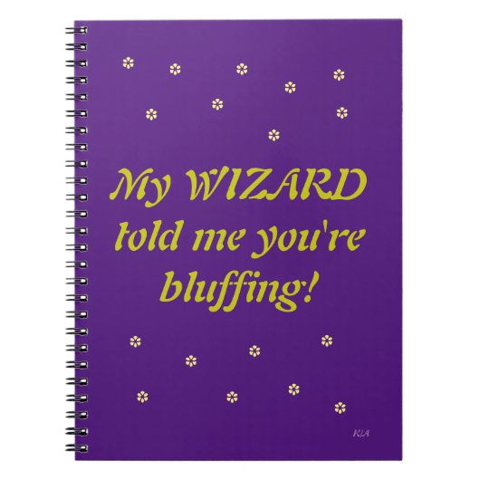 Wizard Quote Spiraal Foto notitieboek (Voorkant)