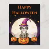 Wizard Raccoon Briefkaart (Voorkant)