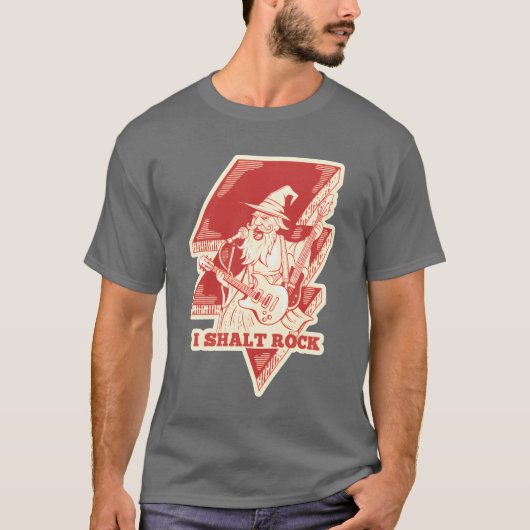 Wizard Rock Guitar Illustration friends T-shirt (Voorkant)
