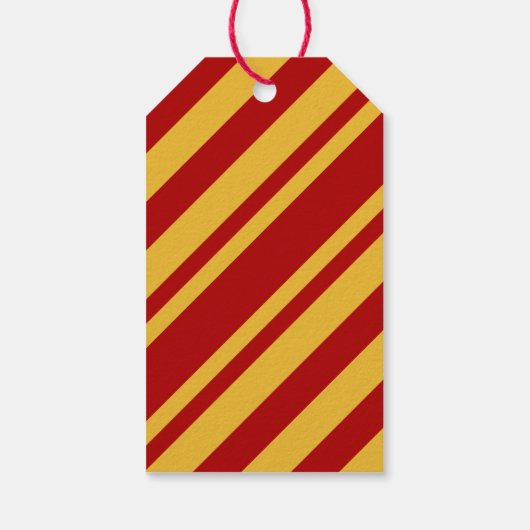 Wizard Rood en Gold Blank Gift Label Cadeaulabel (Achterkant)