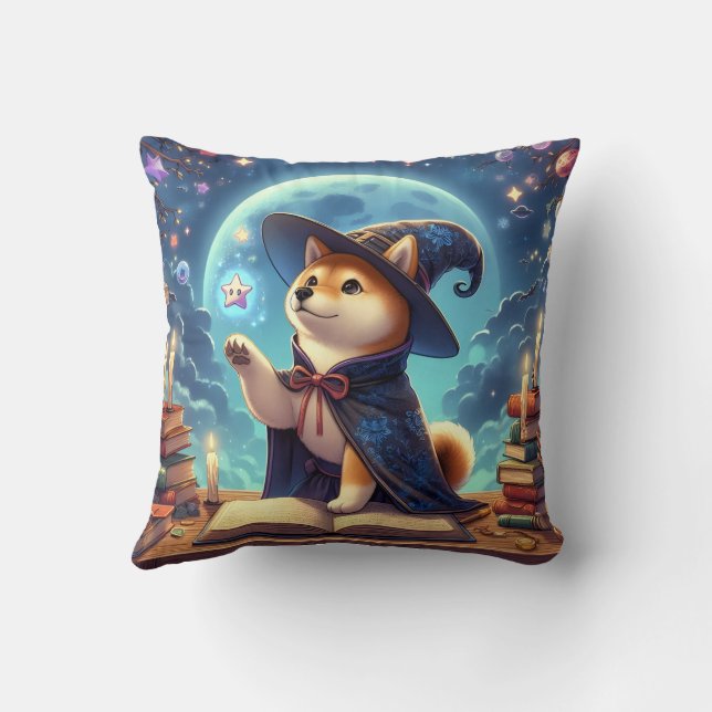 Wizard Shiba Inu Pillow Kussen (Achterkant)