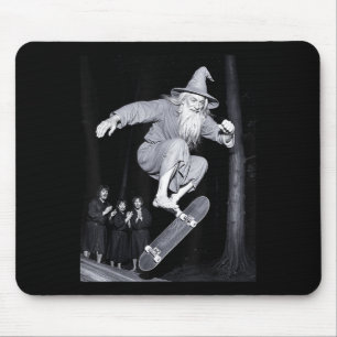 Wizard Skateboarden Funny Meme Skater Halloween G Muismat