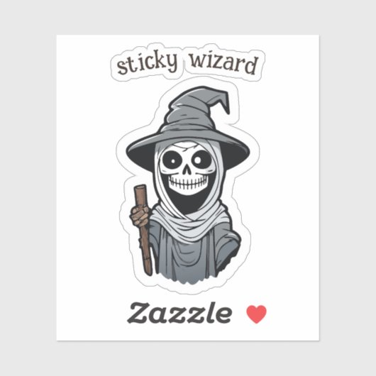 wizard Skeleton Sticker (Vel)