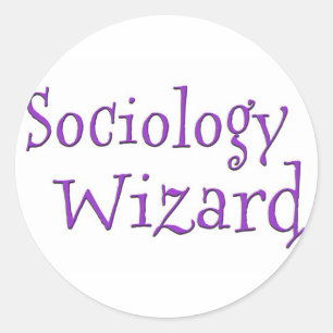 wizard Sociologie Ronde Sticker
