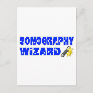 wizard Sonografie Briefkaart