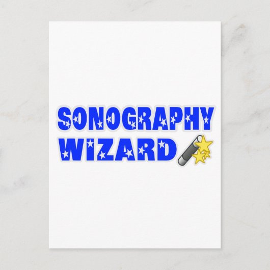 wizard Sonografie Briefkaart (Voorkant)