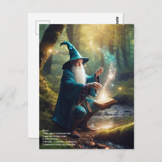 Wizard Spell Briefkaart (Voorkant / Achterkant)