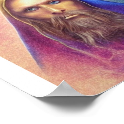 Wizard Spooky Eyes Poster (Hoek)