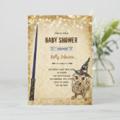 Wizard Stapper voor het uitbrengen van een verjaar Kaart (Staand voorkant)