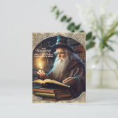 Wizard Studie Briefkaart (Staand voorkant)