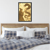 Wizard Summoning Dragon Canvas Afdruk (Insitu (Slaapkamer))