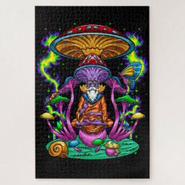 Wizard Trippy Pyplannelic Mushroom Legpuzzel