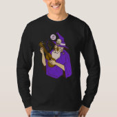 wizard ukulele witch music playing guitar t-shirt (Voorkant)