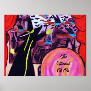WIZARD VAN DE OZ FLY FLY FLY POSTER