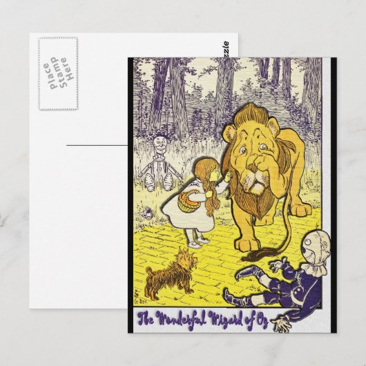 wizard van Oz 1st Edition Afdrukken Briefkaart (Voorkant / Achterkant)