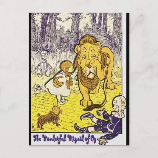  wizard van Oz 1st Edition Afdrukken Briefkaart (Voorkant)