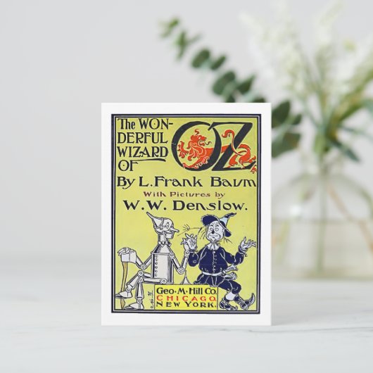 wizard van Oz Book Hoesje Briefkaart (Staand voorkant)